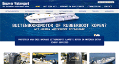 Desktop Screenshot of brouwerwatersport.nl