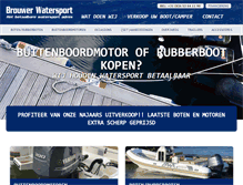Tablet Screenshot of brouwerwatersport.nl